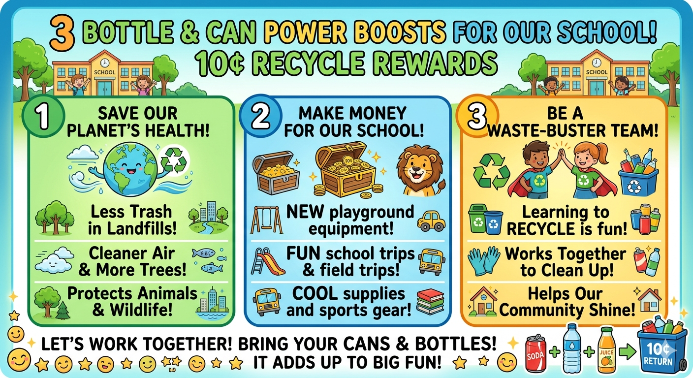 Preview of the 10c recycle rewards infographic